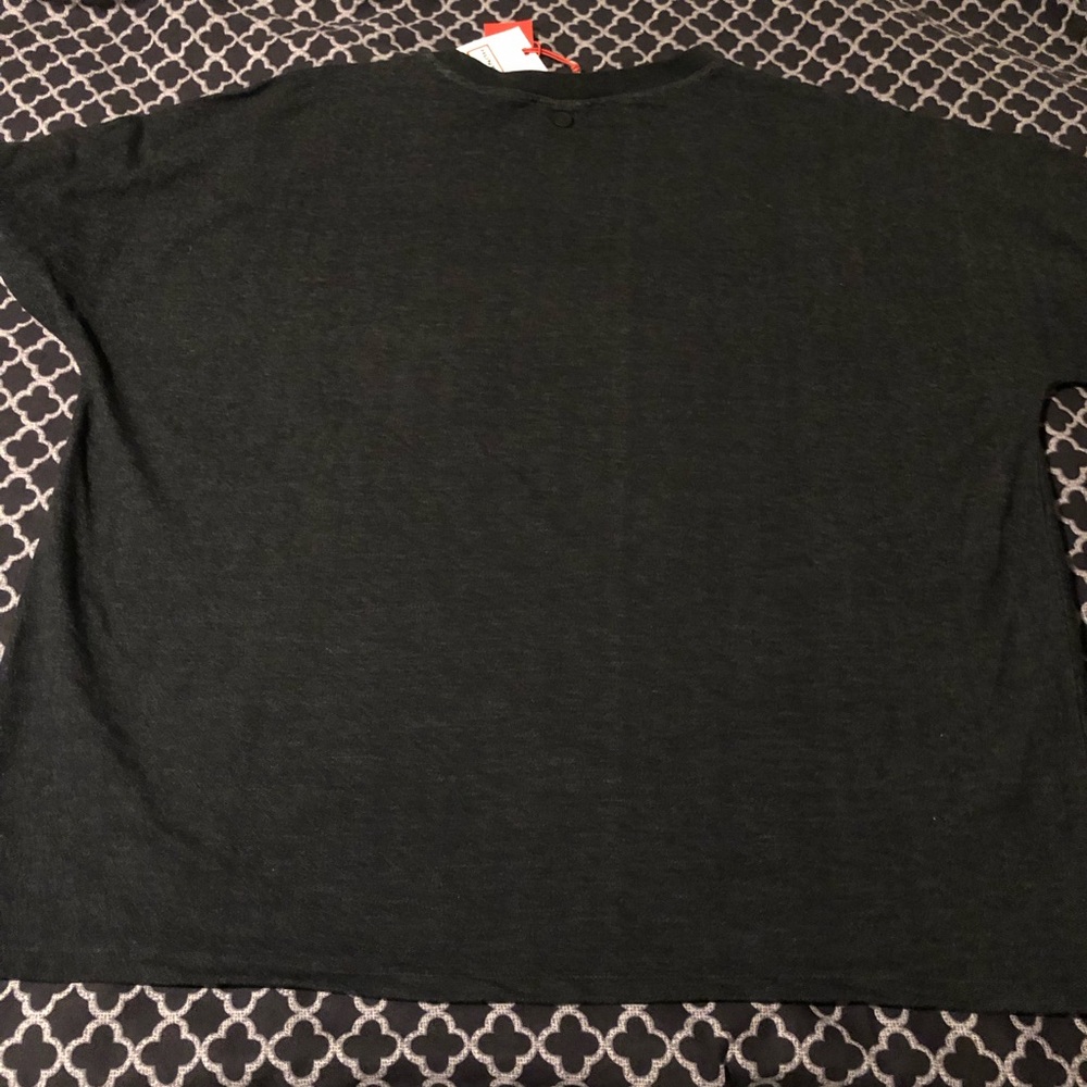 Hunter Target Sweatshirt Crewneck Mens XL Gray 3D Logo Roll Short Sleeve K26